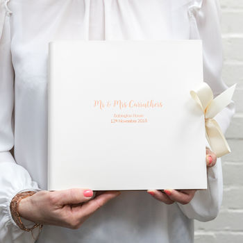 Traditionally Bound Wedding Gift Memory Book, 4 of 7
