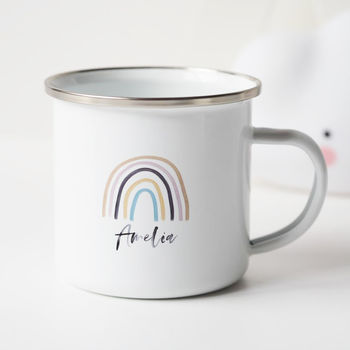 Personalised Children's Name Rainbow Enamel Mug, 4 of 8