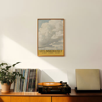 Live Immediately Vintage Outdoor Mindfulness Print, 6 of 7