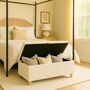Tall Storage Ottoman In Soft Bouclé Fabric, thumbnail 5 of 6
