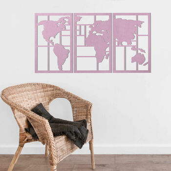 Global Explorer: Wooden World Map For Living Spaces, 7 of 12