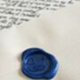 Personalised Handwritten Letter With Blue Wax Seal, thumbnail 1 of 9