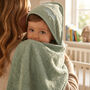 Personalised Baby Hooded Towel Embroidered Name Gift, thumbnail 4 of 9