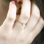 Solitaire Crystal Stacking Ring, thumbnail 1 of 5