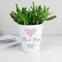 Personalised Heart Ceramic Plant Pot, thumbnail 1 of 5
