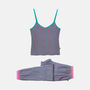Women's 'Spectra Leopard' Bamboo Camisole Pyjama Set, thumbnail 4 of 7