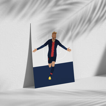 Neymar Paris Saint Germain Football Poster, 2 of 3