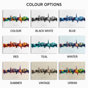 Solihull Skyline Cityscape Art Print, 3 of 12