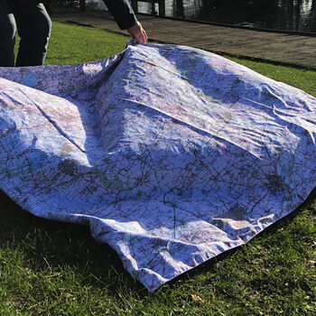 Mendips And Glastonbury Family Pacmat Picnic Blanket, 4 of 12