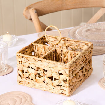 Country Kitchen Cutlery Caddy Basket, 3 of 6