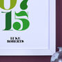 Personalised Important Date Print, thumbnail 6 of 11