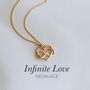 Daughter Infinity Heart Necklace – Sterling Silver, thumbnail 10 of 11