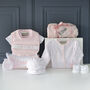 Personalised Pink Baby Towel And Pink Baby Gift Set, thumbnail 1 of 9