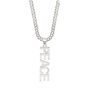 Men's Peace Rocks Sterling Silver Necklace, thumbnail 6 of 9