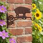Hanging Basket Hook In Cast Iron Pig Or Cow, thumbnail 3 of 4