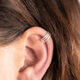 Sterling Silver Three Bar Ear Cuff, thumbnail 2 of 5