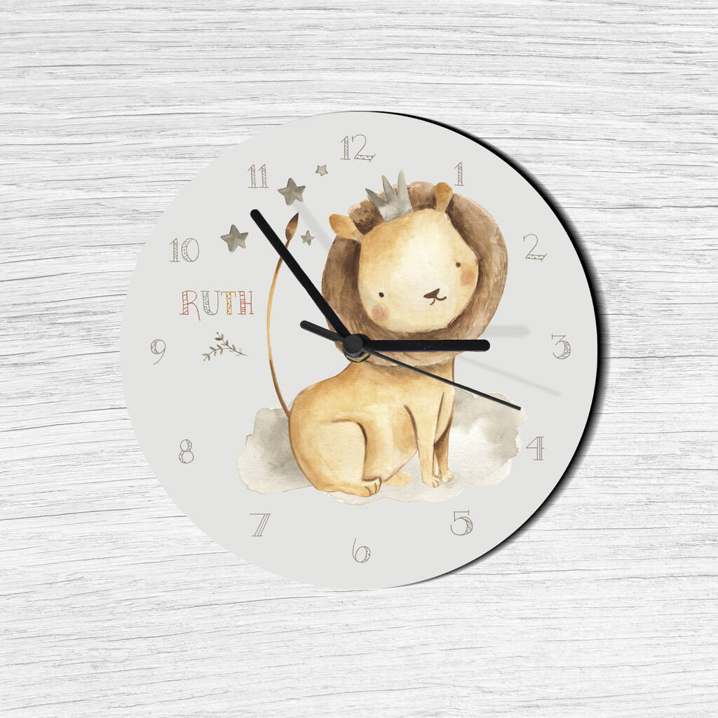 Child's Safari Personalised Clocks, 1 of 8