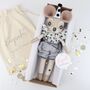 Handmade Heirloom Linen Dip Dye Sparkle Doll, thumbnail 6 of 12