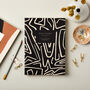 Weekly Planner, A5, Undated In Black And Cream Lines, thumbnail 1 of 6