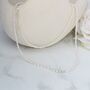 Long Sterling Silver And Pearl Necklace, thumbnail 8 of 10