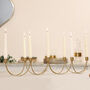 Luxury Gold Wave Candle Holder Centrepiece, thumbnail 1 of 6