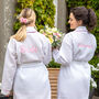 Personalised Wedding Waffle Dressing Gown With Piping, thumbnail 3 of 12