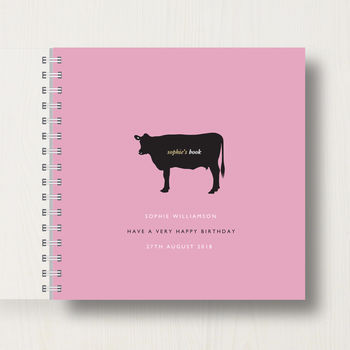 Personalised Cow Lover's Book Or Album, 10 of 11