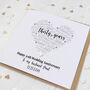 Personalised 30th Anniversary Card With Pearl Heart, thumbnail 2 of 5