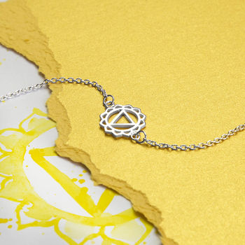 Sterling Silver Solar Plexus Chakra Bracelet, 3 of 5