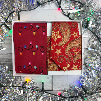 Festive Tie And Sock Gift Set, 3 of 10