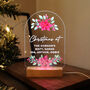 Personalised Poinsettia LED Christmas Light, thumbnail 2 of 12
