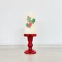 Christmas Holly Pillar Candle, thumbnail 5 of 7