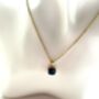 Lapis 18ct Gold Plated Vermeil Silver Pendant Necklace, thumbnail 10 of 11