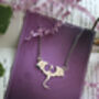 Personalised Dragon Necklace Gold And Silver, thumbnail 3 of 4
