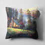 Cushion Cover With Chalet View By The Lake Multicolour, thumbnail 5 of 7