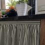 Hook And Loop Sink Skirt, Bespoke Cabinet Curtains, Cupboard Vanity, thumbnail 6 of 8