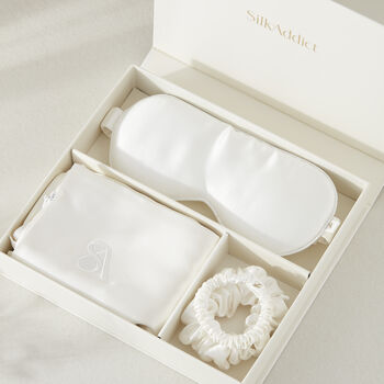 Silk Addict 100% Mulberry Silk Ivoy Gift Set, 4 of 7
