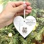 Personalised Best Friends Pebble Heart Bauble, thumbnail 2 of 7