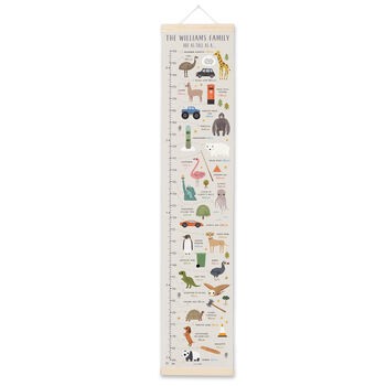 Personalised Family As Tall As Height Chart Extra Tall, 2 of 9