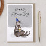 Otter Illustration Father's Day Card For Dad, thumbnail 1 of 2