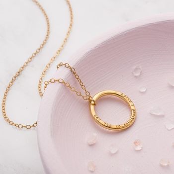 Personalised Circle Necklace, 3 of 12