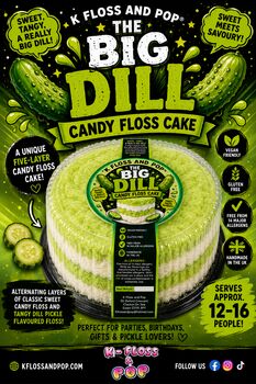 The Big Dill Pickle Candy Floss Cake, 3 of 7