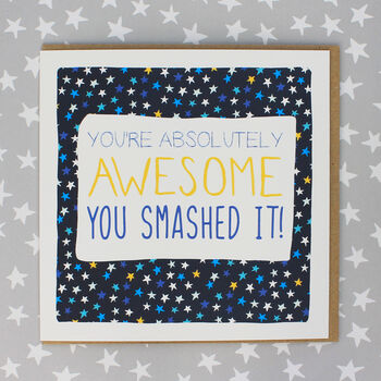 You Smashed It Congratulations Greetings Card By Molly Mae ...