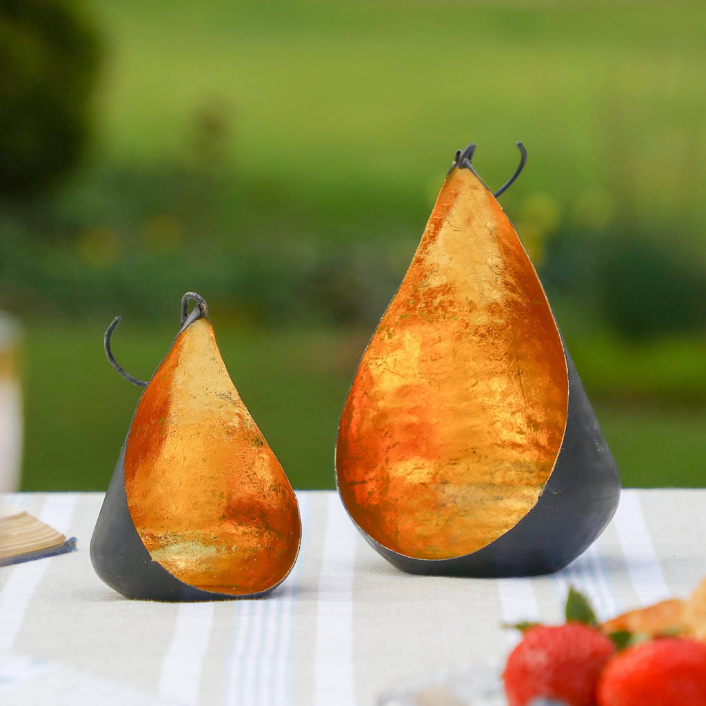 Black And Copper Hanging Candle Holders By Dibor