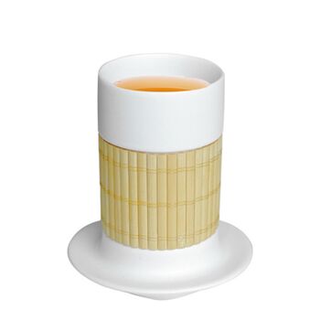 Handmade Porcelain And Bamboo Cup, 4 of 4