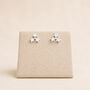 Sterling Silver Three Star Cluster Stud Earrings, thumbnail 3 of 8