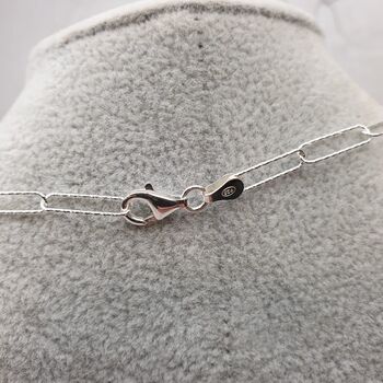 Sterling Silver Sparkle Paperclip Chain, 4 of 10