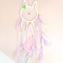 Wall Hanging Room Decoration Pastel Bunny Dream Catcher, thumbnail 2 of 6