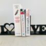 Love Sign Modern Decorative Bookends, thumbnail 4 of 4