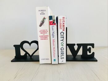 Love Sign Modern Decorative Bookends, 4 of 4